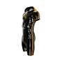 Preview: Catsuit Kurzanzug 2 STRIPES HOOD Latex Laser Edition