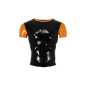 Preview: Latex Shirt PINSTRIPE 1 orange