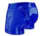 Preview: Latex Short STEAMPUNK blau Laser Edition