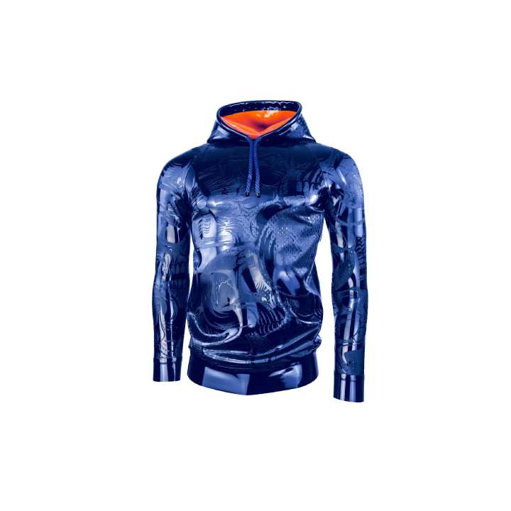 HOODIE SKULL EXTREME „LOOSE FIT“ Latex Laser Edition