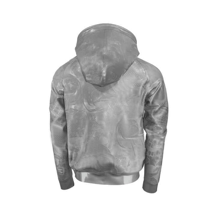 Preview: HOODIE SKULL EXTREME „LOOSE FIT“ Latex Laser Edition