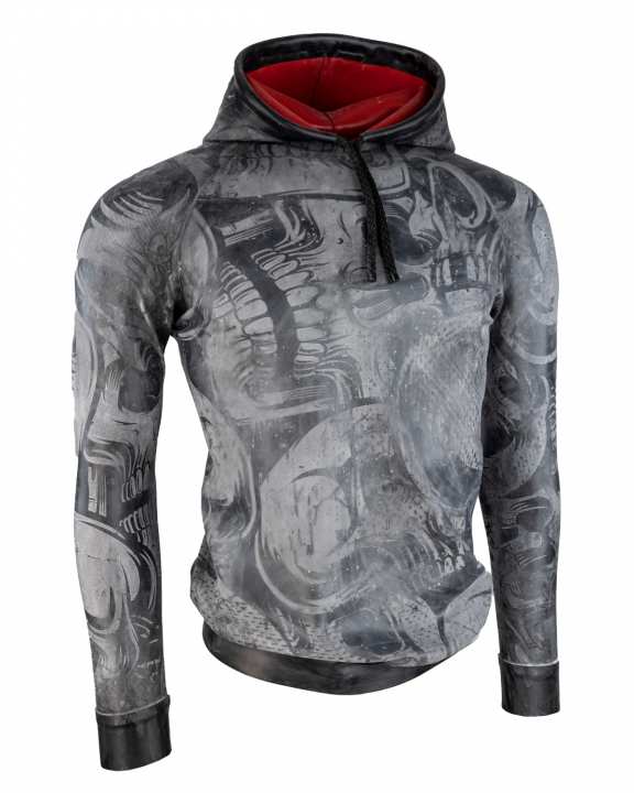 HOODIE SKULL EXTREME „LOOSE FIT“ Latex Laser Edition