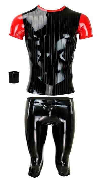 Latex Outfit PINSTRIPE 1 Laser Edition