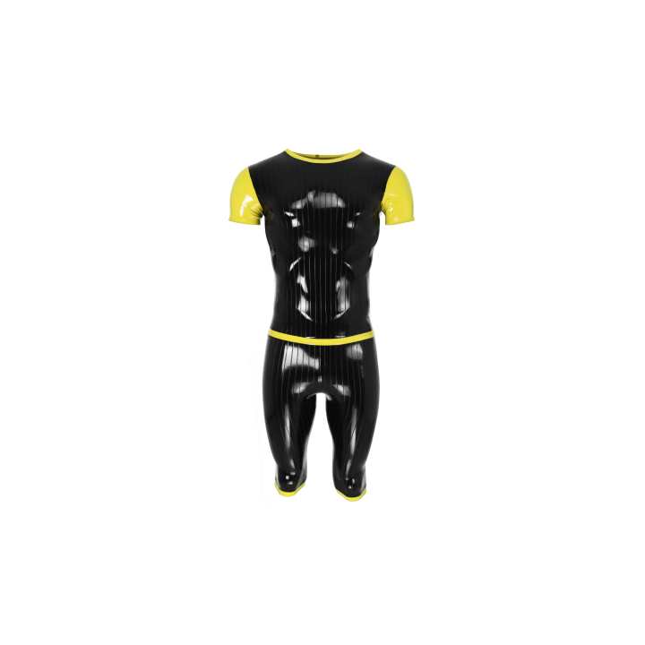 Preview: Latex Shirt PINSTRIPE 1 Laser Edition Gr. L MUSTERKOLLEKTION - ÜBER 40% RABATT