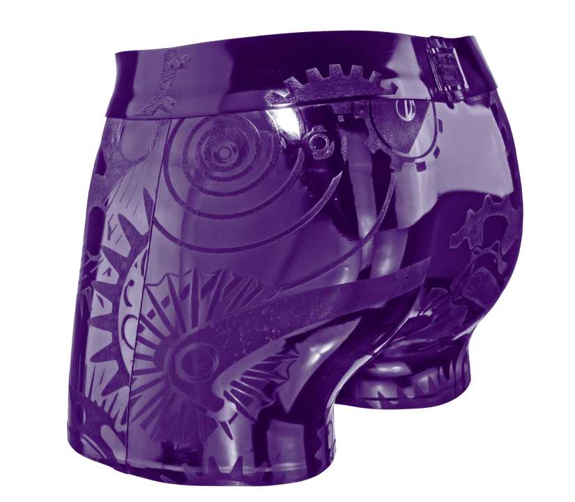 Preview: Latex Short STEAMPUNK lila Laser Edition