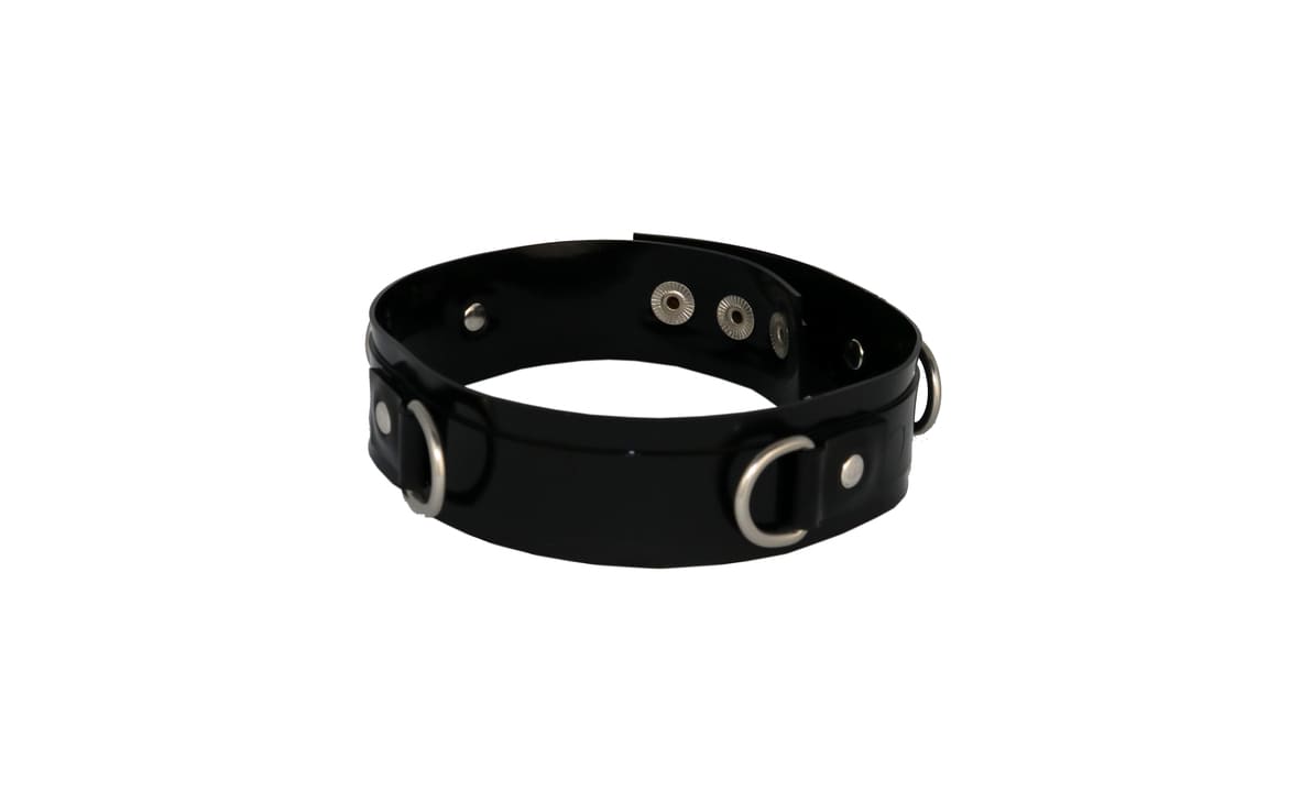 RubberTech-Clothing - Latex Halsband D-CHAINED small
