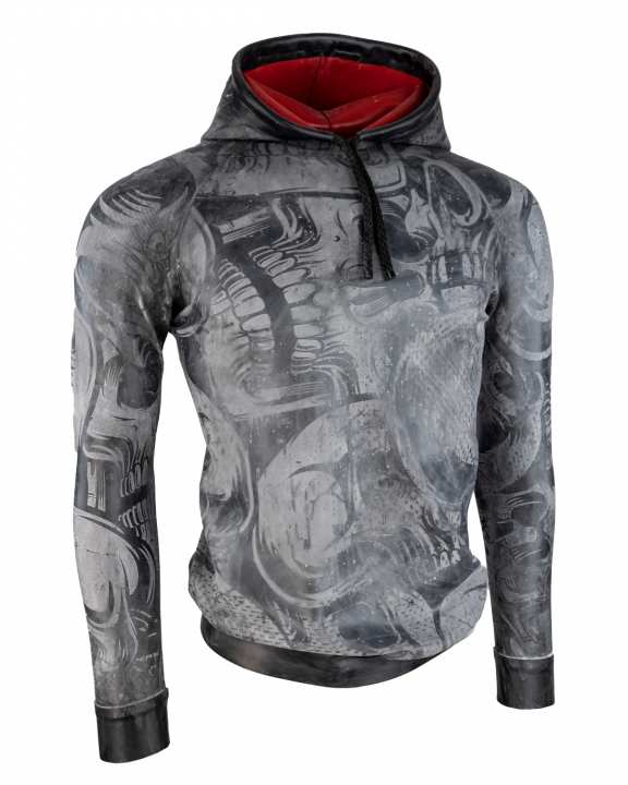 HOODIE SKULL EXTREME „LOOSE FIT“ Latex Laser Edition