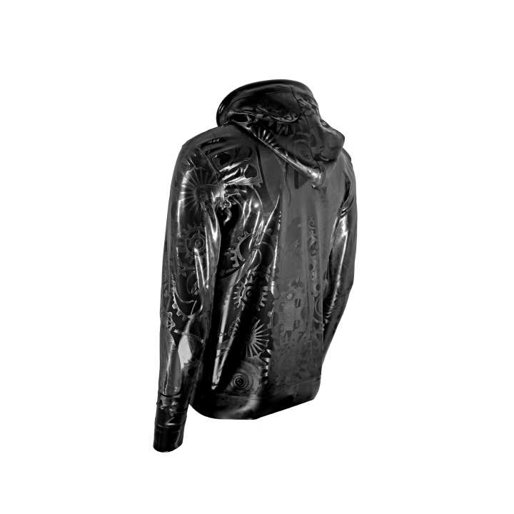 HOODIE STEAMPUNK EXTREME „LOOSE FIT“ Latex Laser Edition