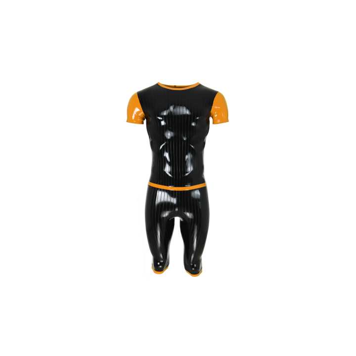 Latex Shirt PINSTRIPE 1 Laser Edition Gr. XL MUSTERKOLLEKTION - ÜBER 40% RABATT